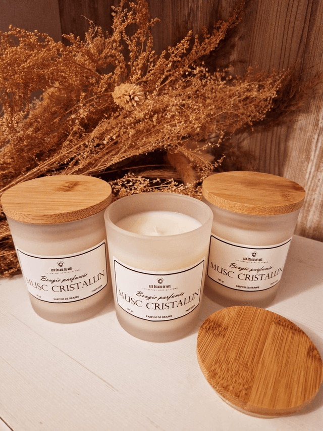 Bougies parfumées "Musc Cristallin"
