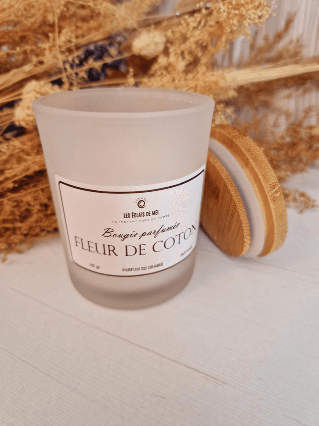 Bougie parfumée &quot;fleurs de coton &quot;